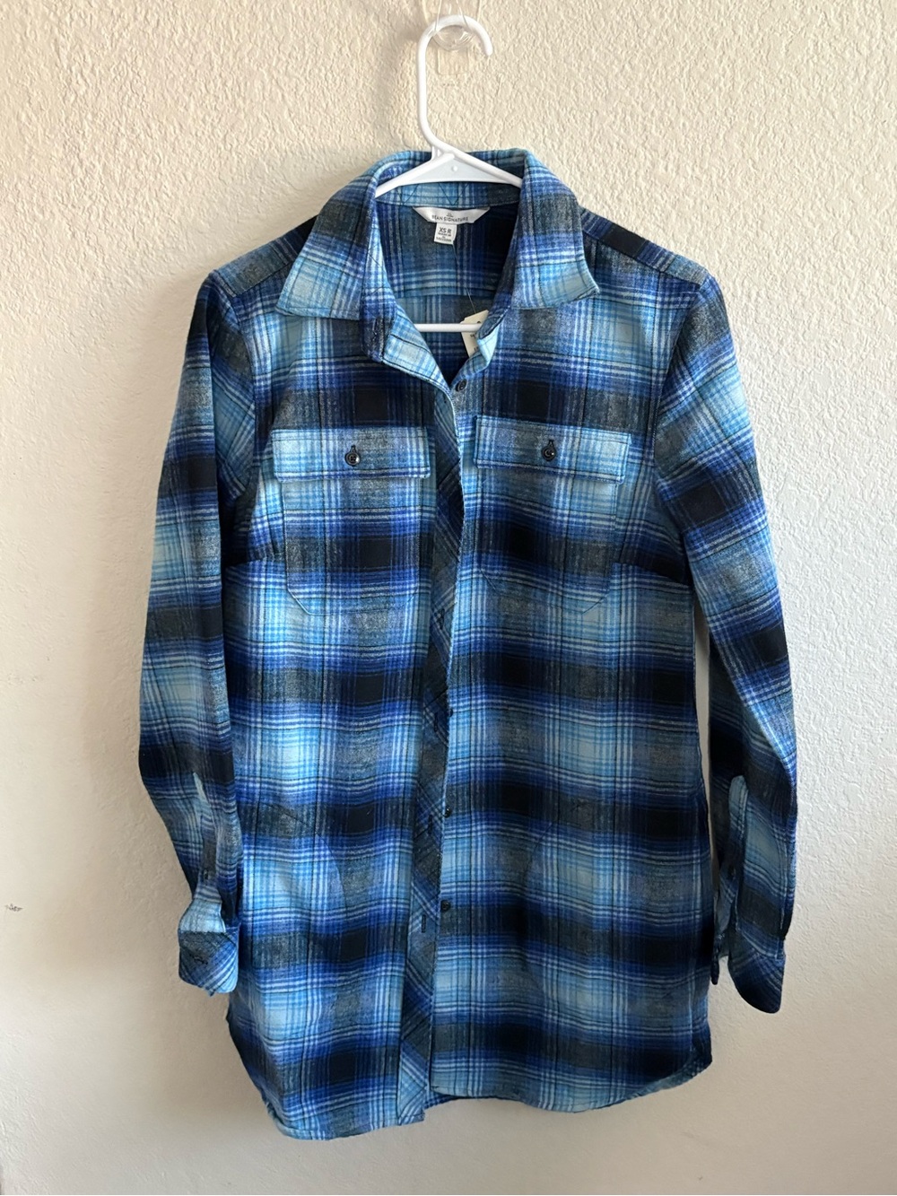 Signature Blue Plaid Button-Down Shirt